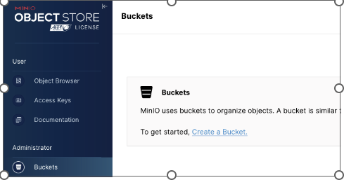 How to setup minio object storage